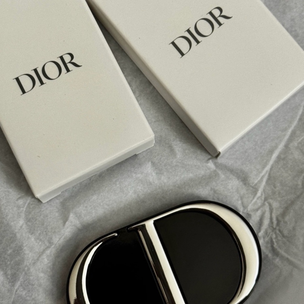 Dior Black and White CD Logo Phone Case